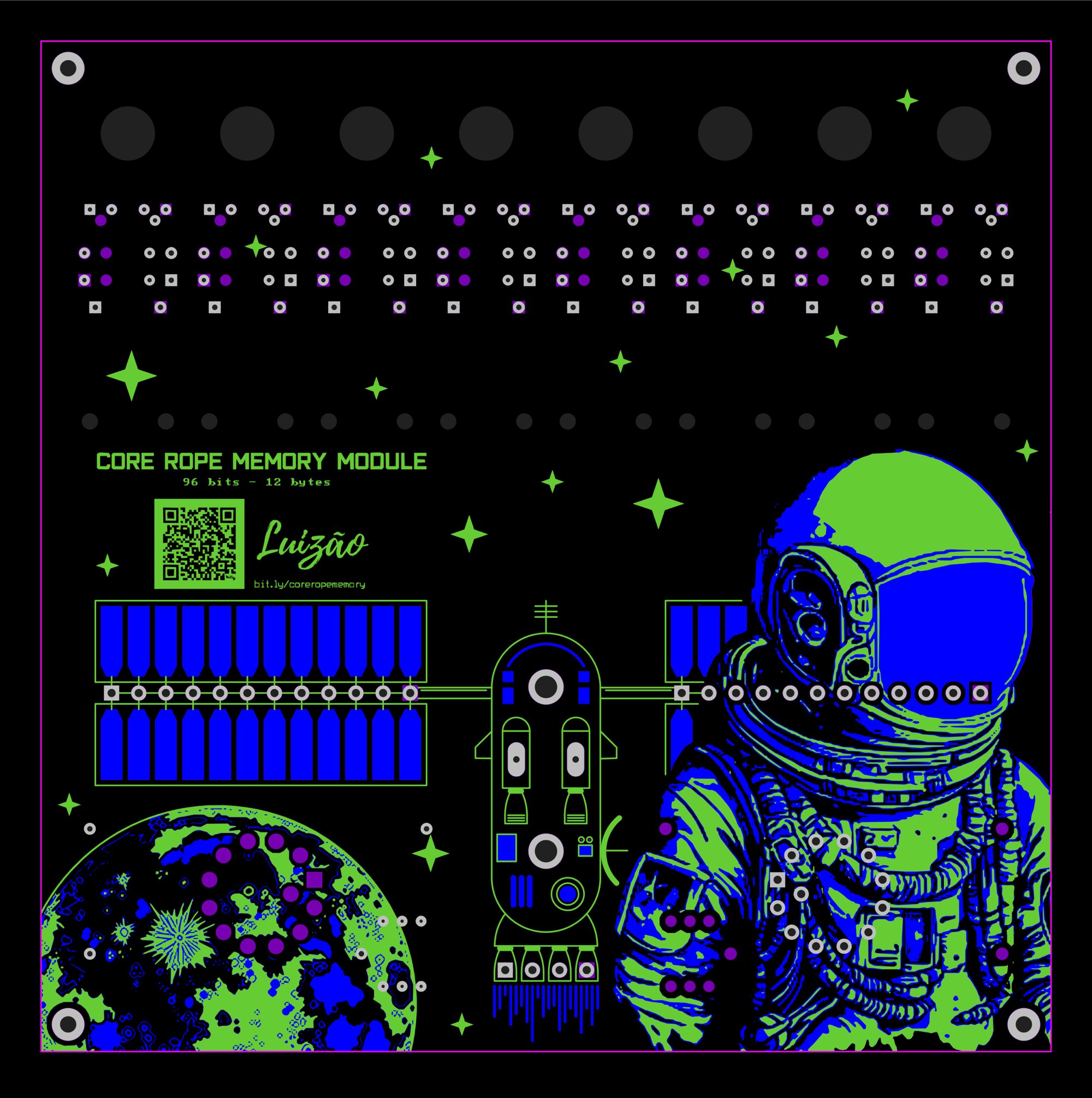 Placa de circuito - lado inferior