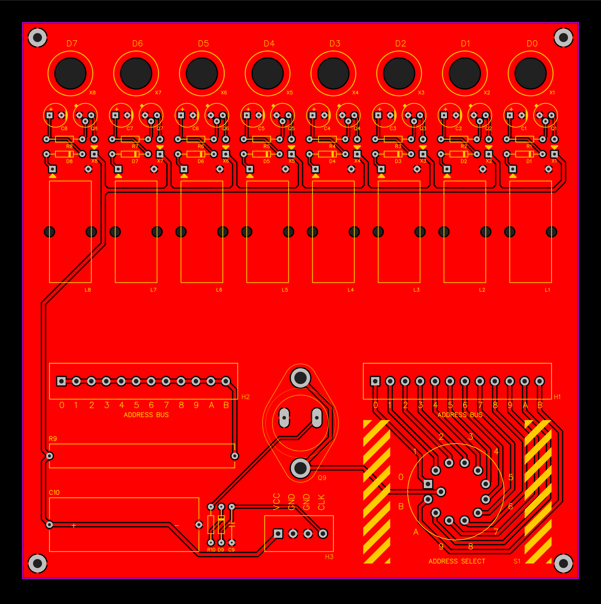 Placa de circuito - lado superior